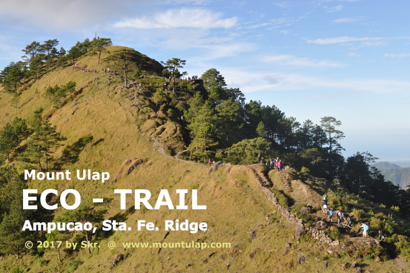 Mt. Ulap Eco-Trail is a day hike adventure along a 9.4 km mountain trail, a hiking time of 4-6 hours to Mt. Ulap summit past Gungal in Itogon Benguet 