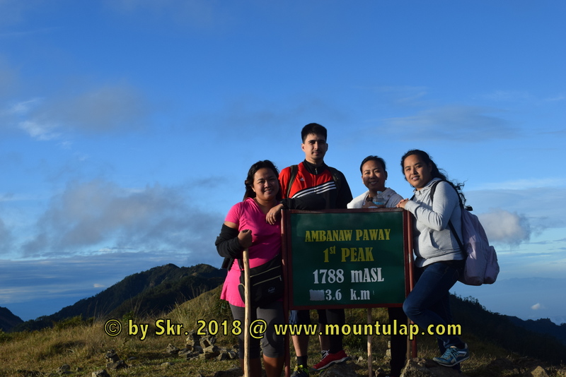 Arriving on the highest spot, on the Ambanaw Paoay 1st. Peak, you have a 360 degree around view of the Cordillera Mountain ranges 