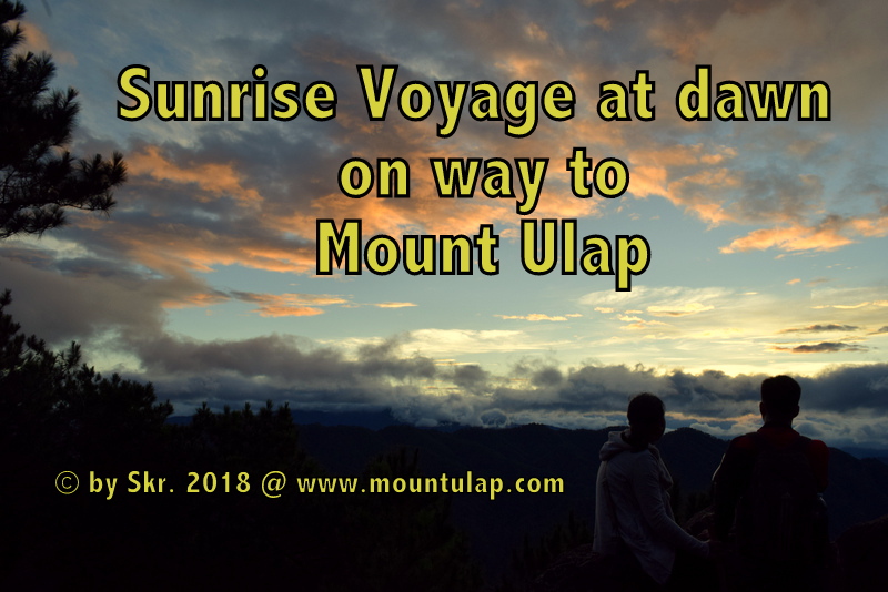 A Sunrise-Voyage, at dawn on the way to Mount Ulap Summit